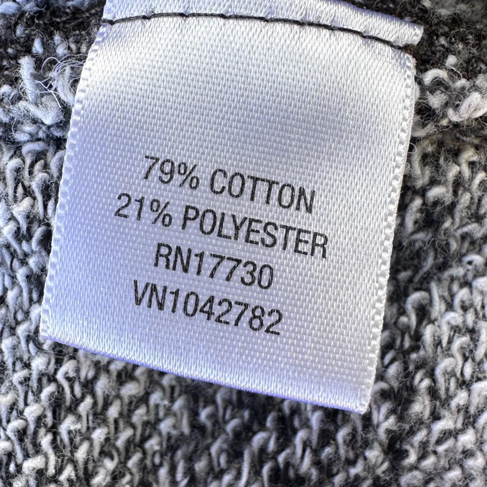 Vintage Y2K Women’s Converse One Star Grey Cotton Shirt Sweater Large - Picture 5 of 6